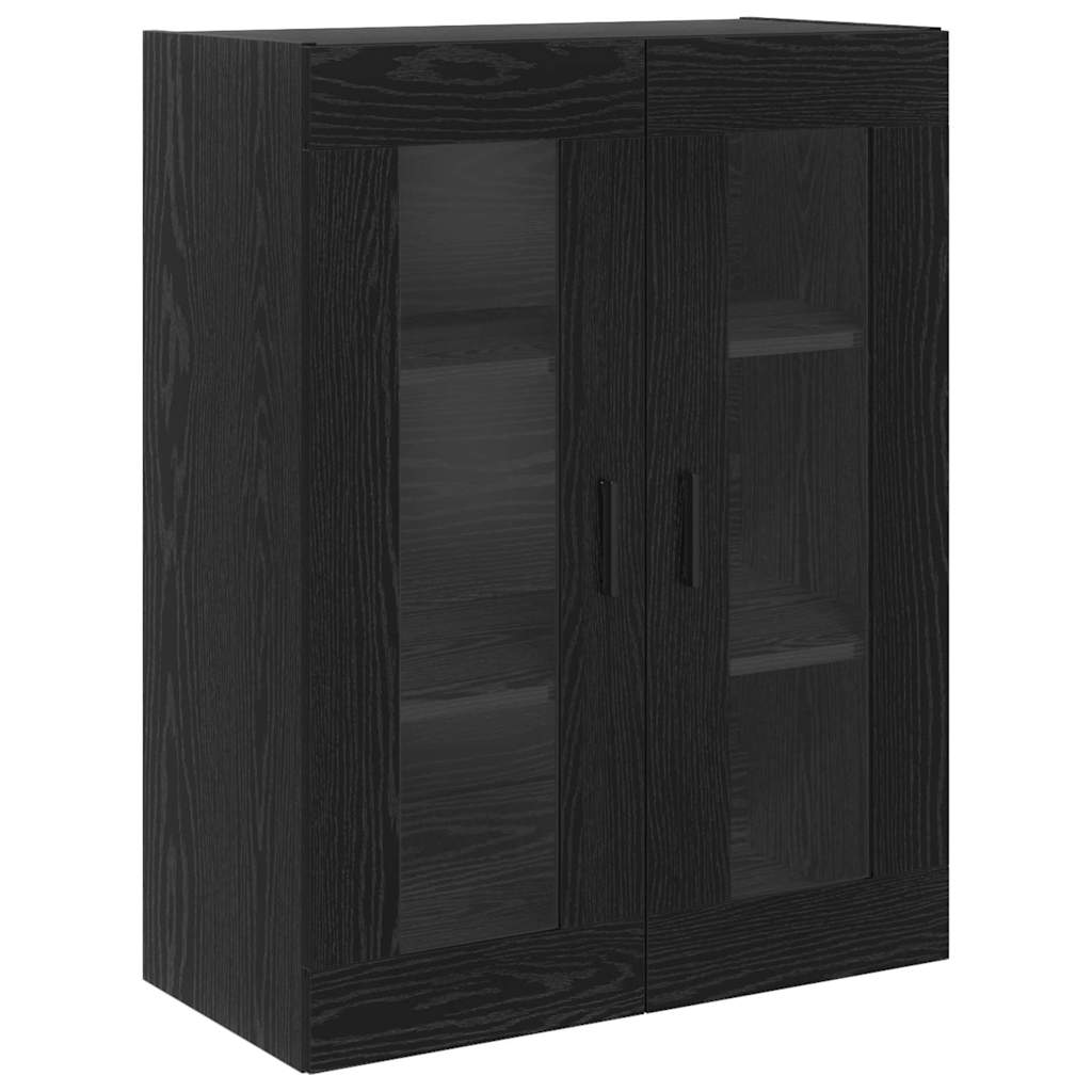 Haut Armoire 2 pc Chêne noir 69,5 x 34 x 180 cm