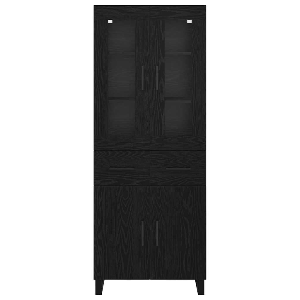 Haut Armoire 2 pc Chêne noir 69,5 x 34 x 180 cm - XIOS