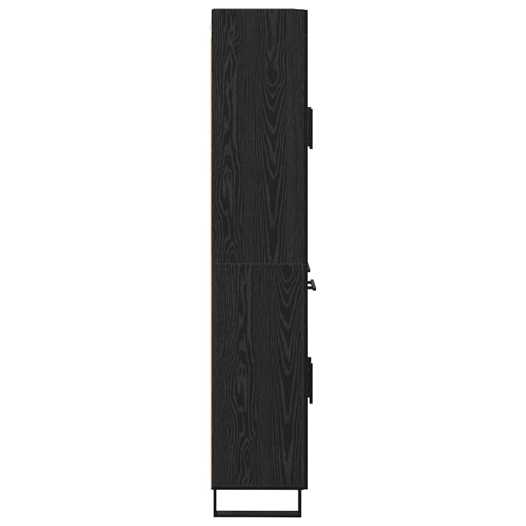 Haut Armoire 2 pc Chêne noir 69,5 x 34 x 180 cm - XIOS