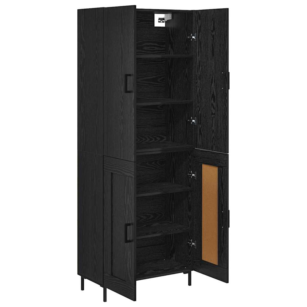 Haut Armoire Chêne noir 69,5 x 34 x 180 cm Bois d'ingénierie - XIOS