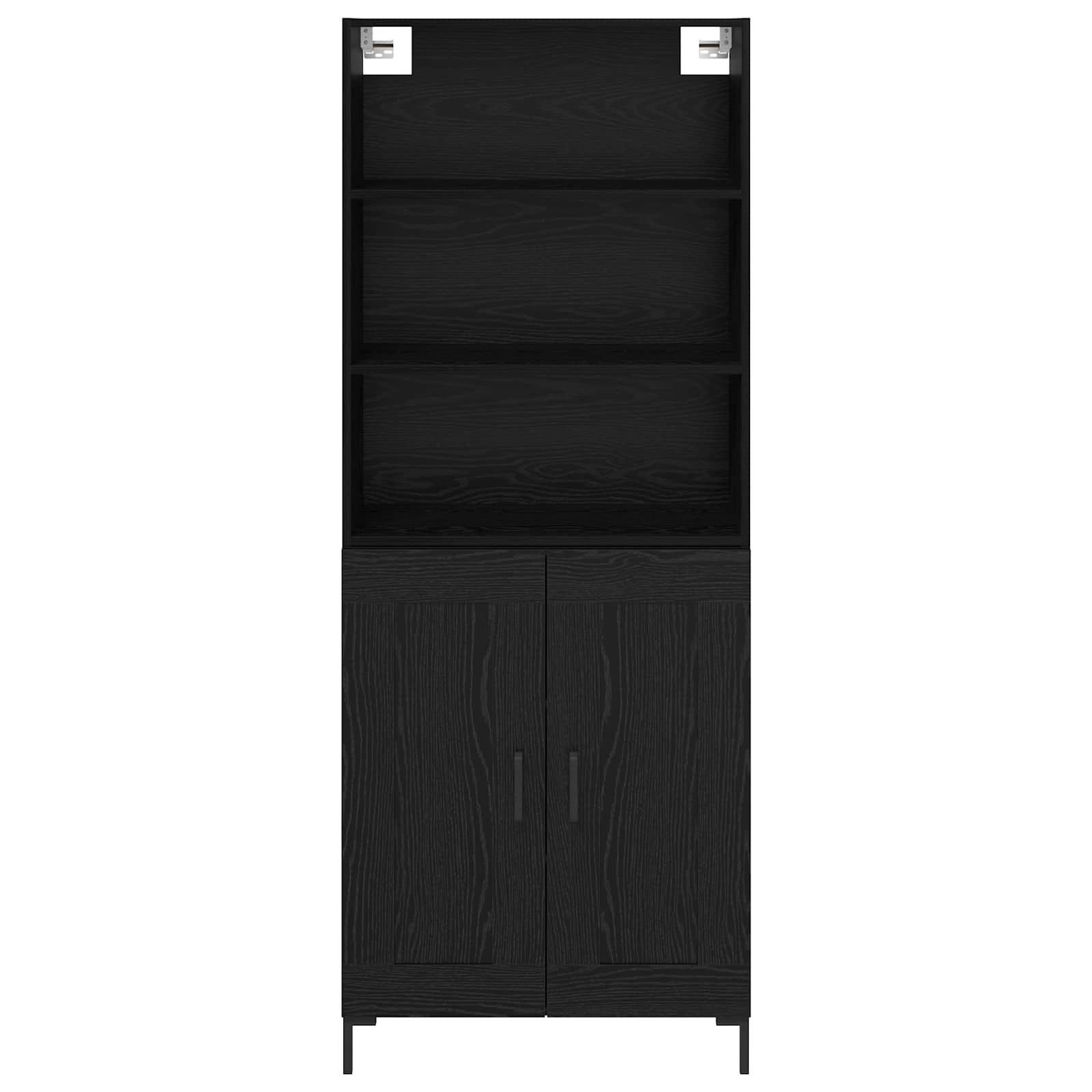 Haut Armoire Chêne noir 69,5 x 34 x 180 cm Bois d'ingénierie - XIOS