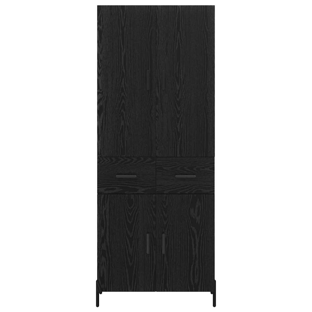 Haut Armoire Chêne noir 69,5 x 34 x 180 cm Bois d'ingénierie - XIOS