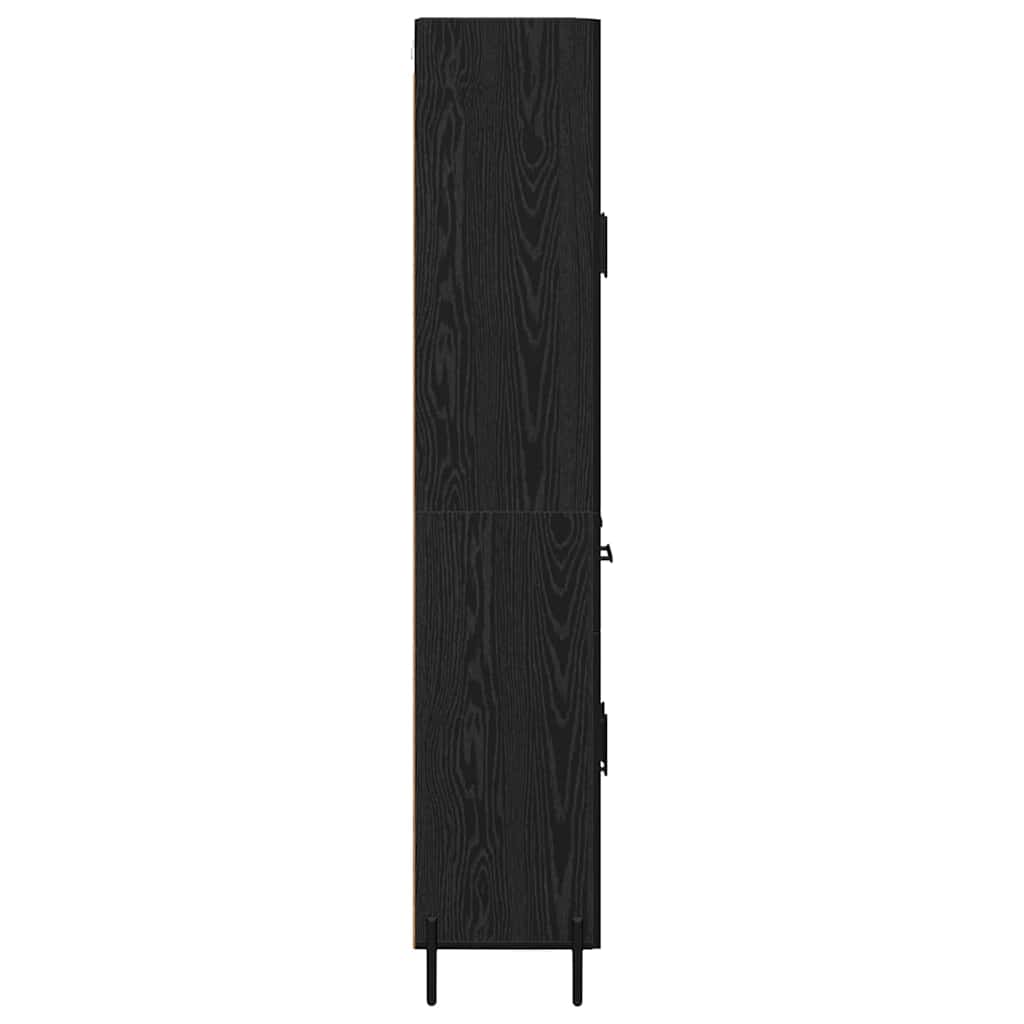 Haut Armoire Chêne noir 69,5 x 34 x 180 cm Bois d'ingénierie - XIOS