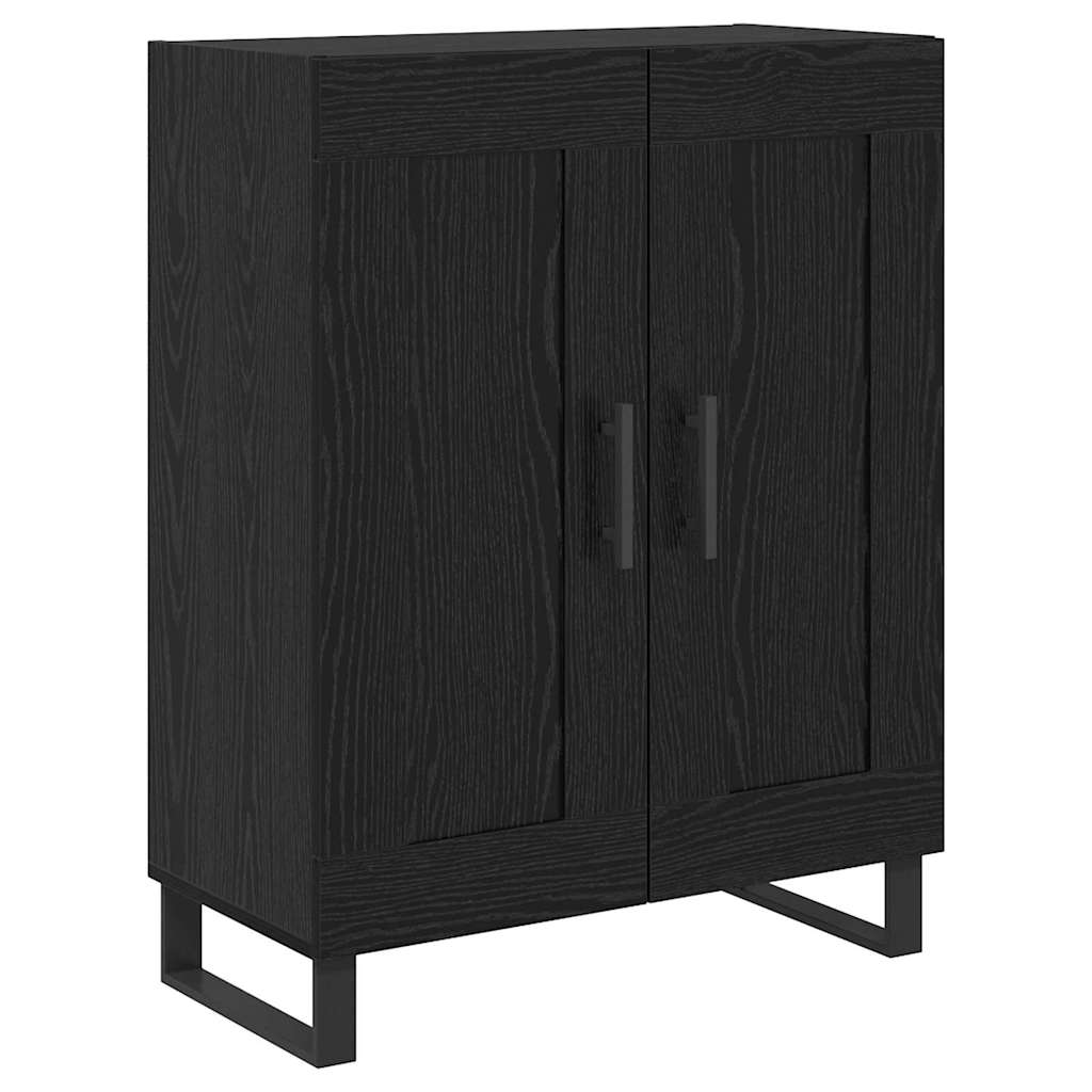 Haut Armoire 2 pc Chêne noir 69,5 x 34 x 180 cm