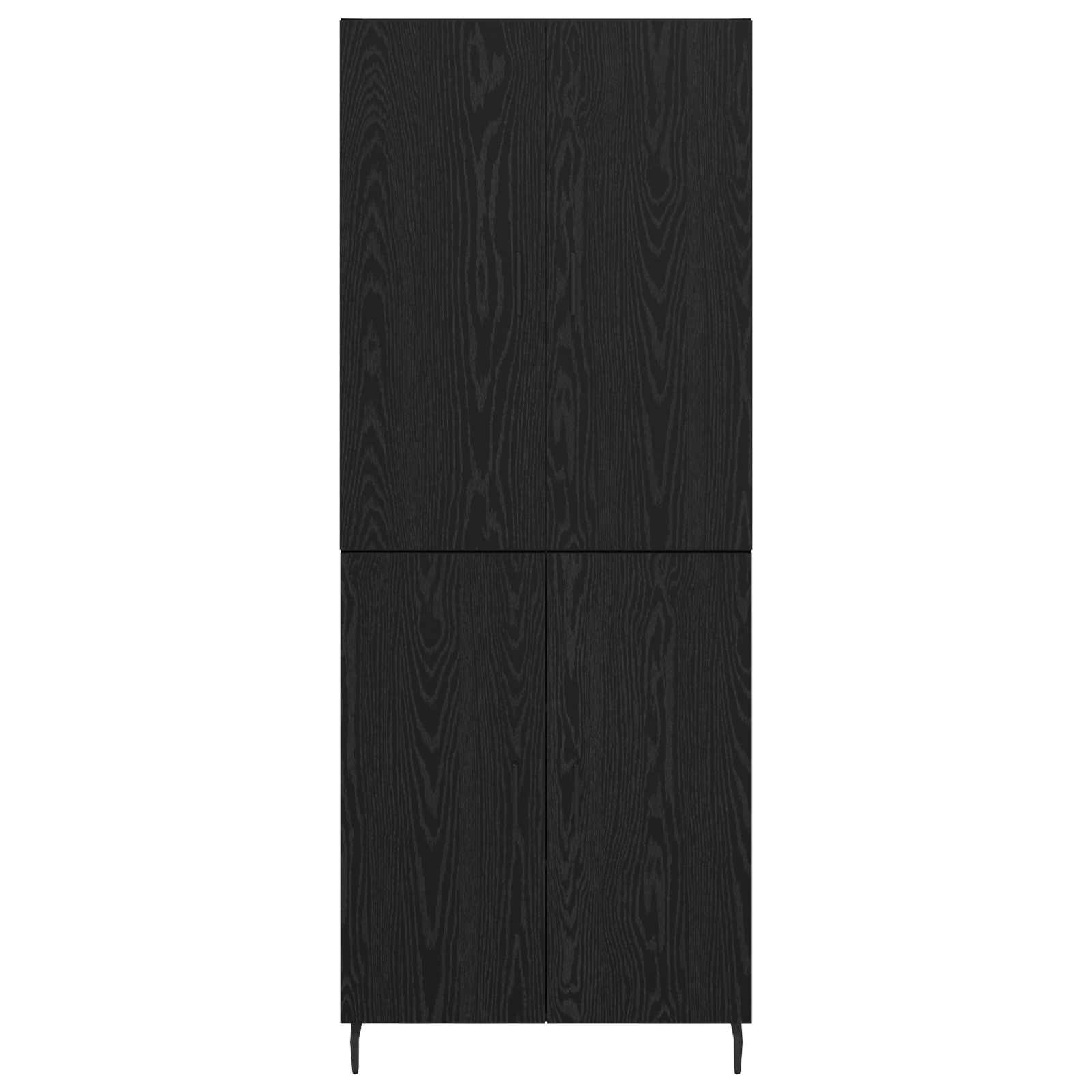 Haut Armoire 2 pc Chêne noir 69,5 x 34 x 180 cm