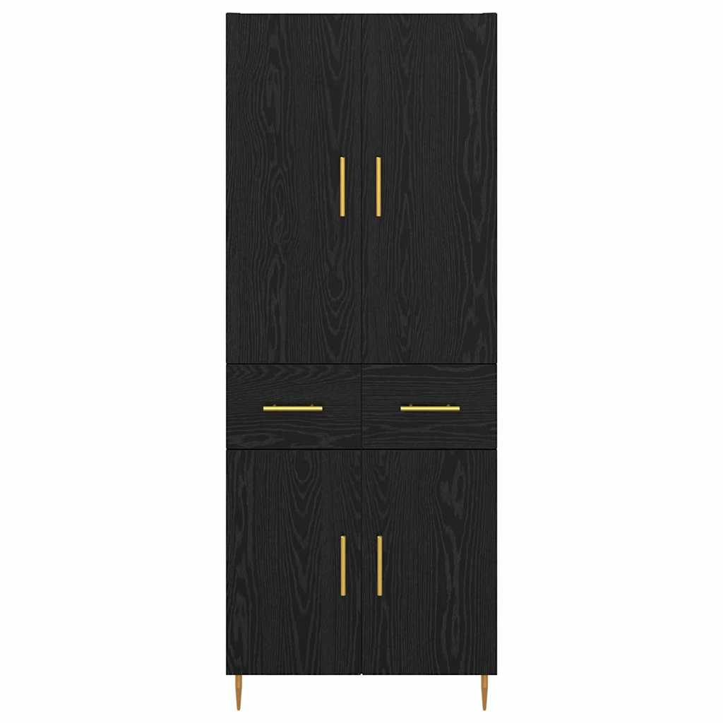 Haut Armoire Chêne noir 69,5 x 34 x 180 cm Bois d'ingénierie - XIOS