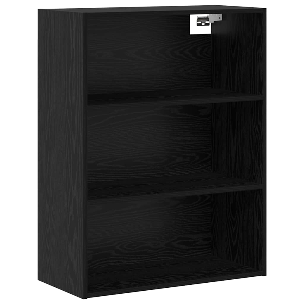 Haut Armoire Montage mural 2 pcs Chêne noir Bois d'ingénierie - XIOS
