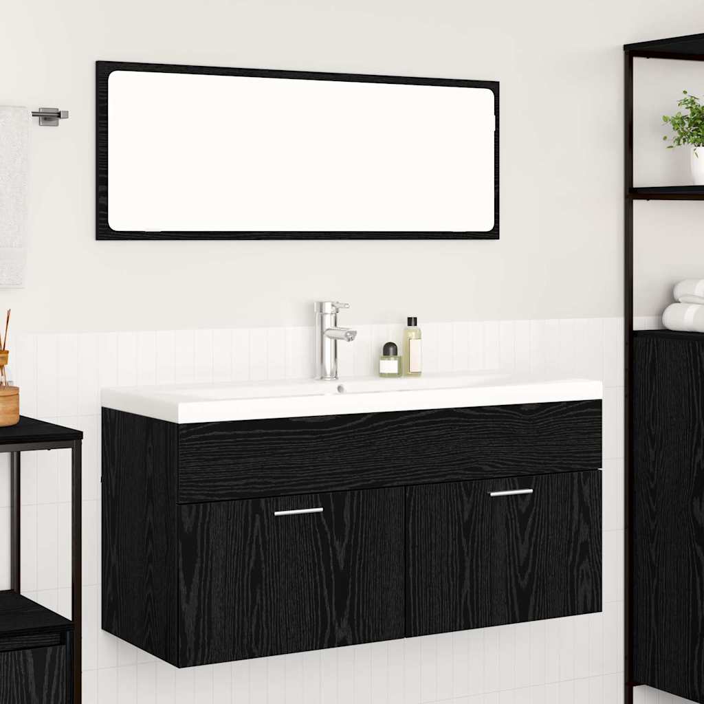 Armoire de salle de bain Chêne noir 100 x 38,5 x 46 cm