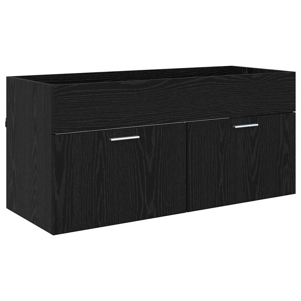 Armoire de salle de bain Chêne noir 100 x 38,5 x 46 cm