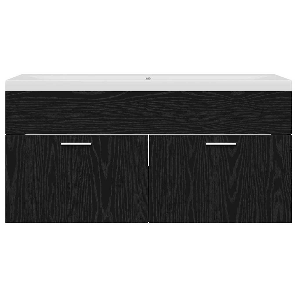 Armoire de salle de bain Chêne noir 100 x 38,5 x 46 cm