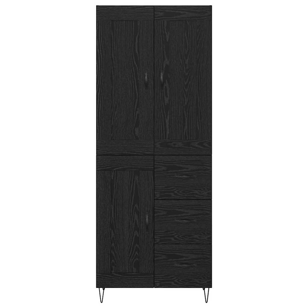 Haut Armoire Chêne noir 69,5 x 34 x 180 cm Bois d'ingénierie - XIOS