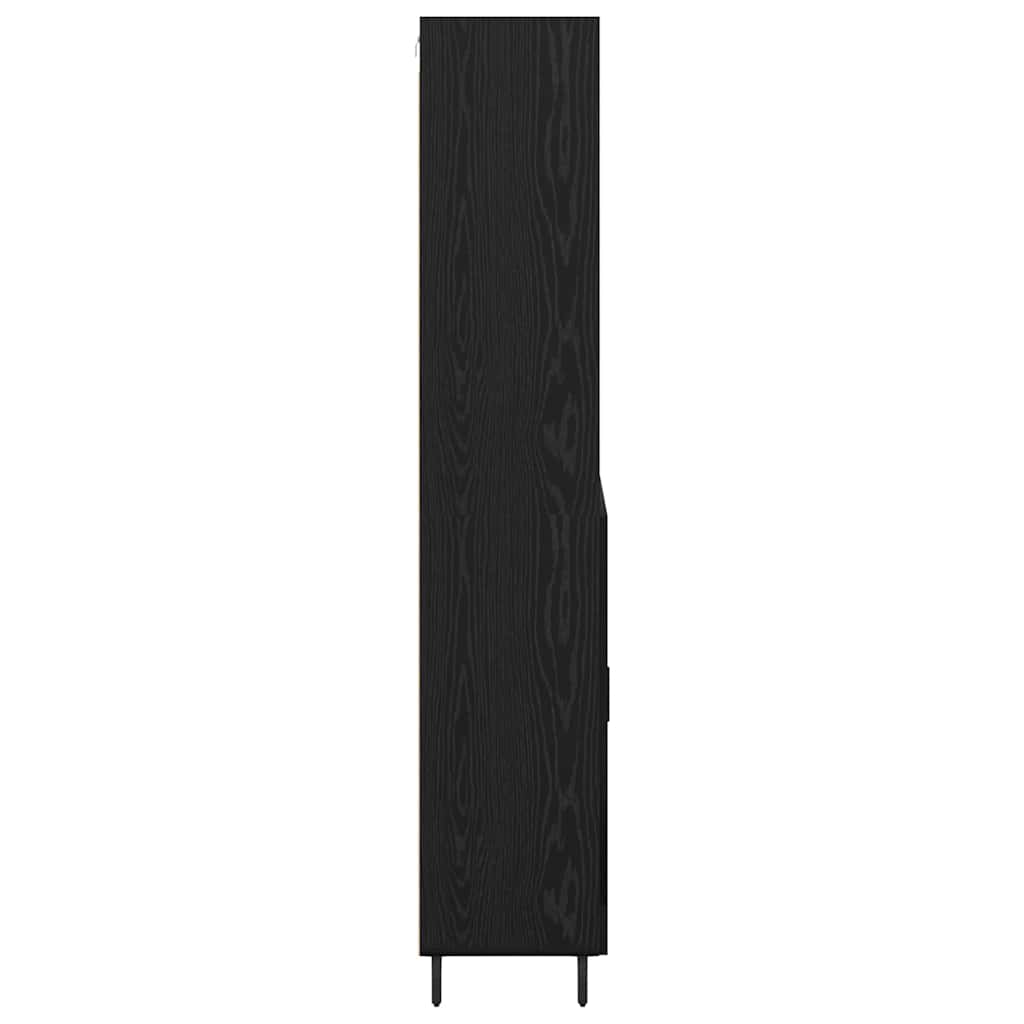 Haut Armoire avec tiroir Chêne noir 69,5 x 34 x 180 cm - XIOS