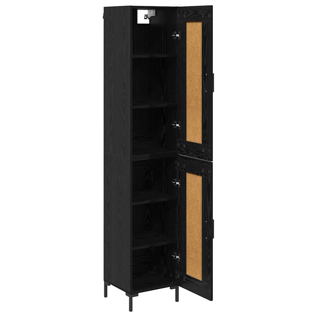 Haut Armoire Chêne noir 34,5 x 34 x 180 cm Bois d'ingénierie - XIOS
