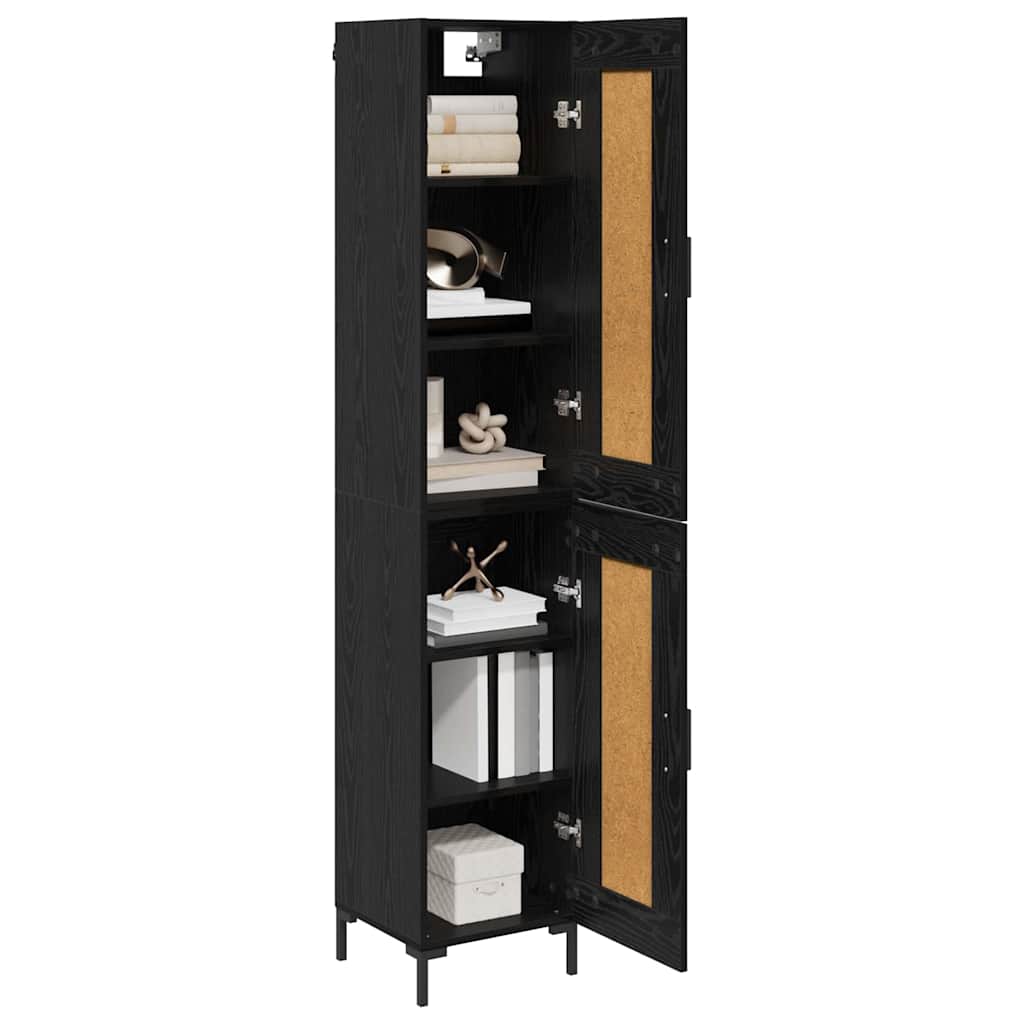 Haut Armoire Chêne noir 34,5 x 34 x 180 cm Bois d'ingénierie - XIOS