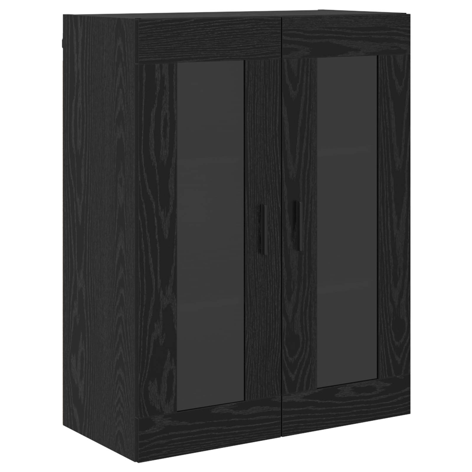 Haut Armoire 2 pc Chêne noir 69,5 x 34 x 180 cm