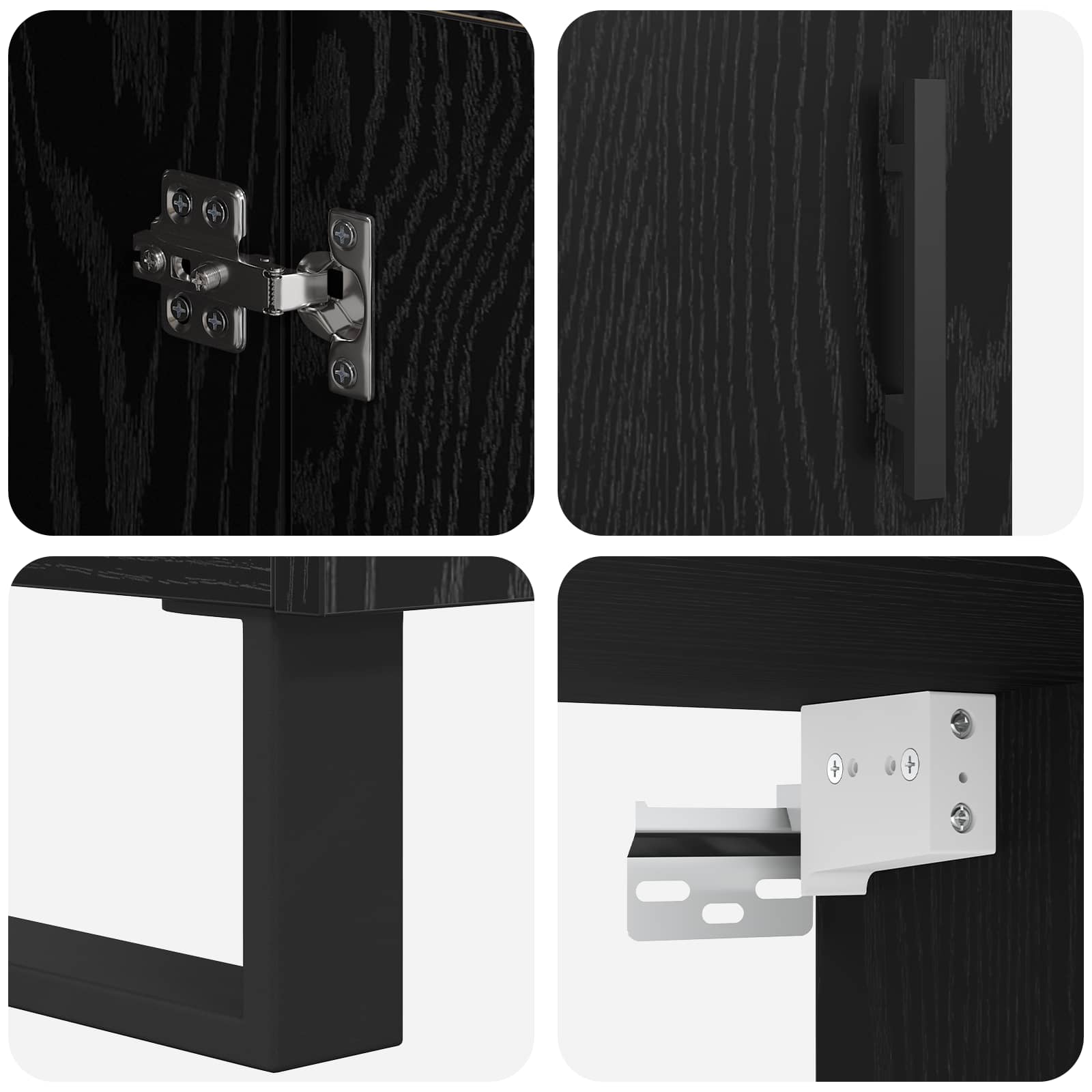 Haut Armoire Chêne noir 69,5 x 34 x 180 cm Bois d'ingénierie - XIOS