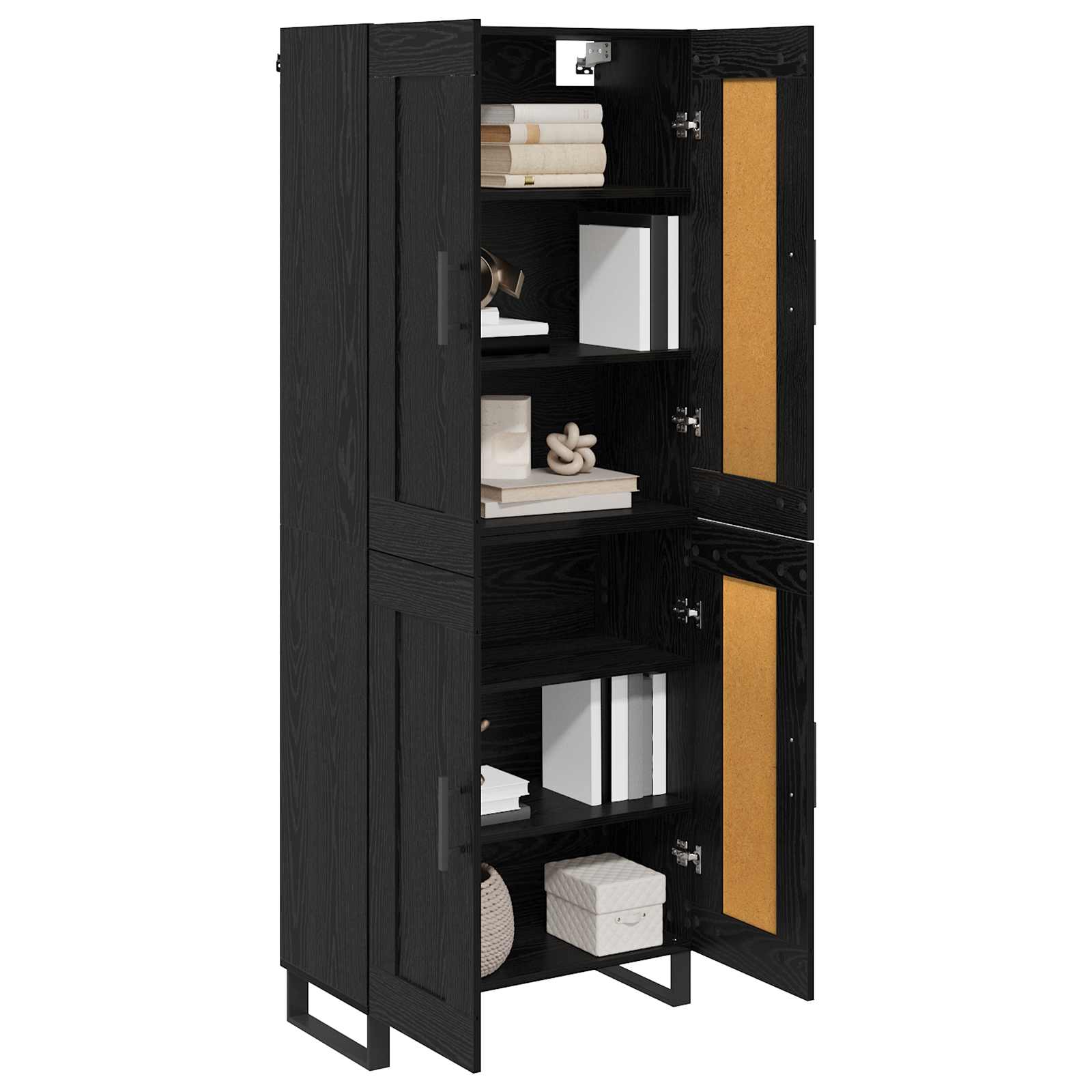 Haut Armoire Chêne noir 69,5 x 34 x 180 cm Bois d'ingénierie - XIOS