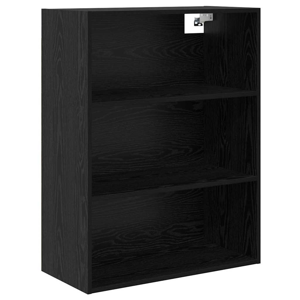 Haut Armoire Montage mural 2 pcs Chêne noir Bois d'ingénierie - XIOS