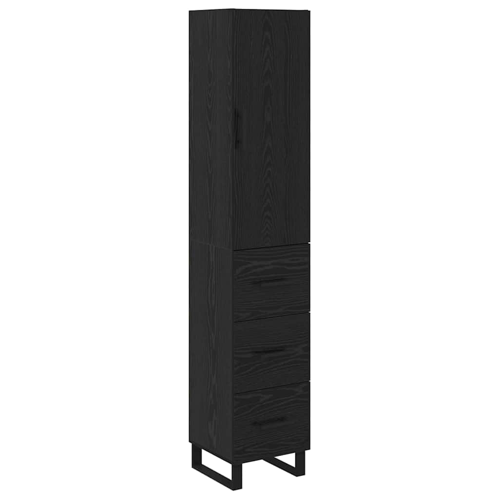 Haut Armoire Chêne noir 34,5 x 34 x 180 cm Bois d'ingénierie - XIOS