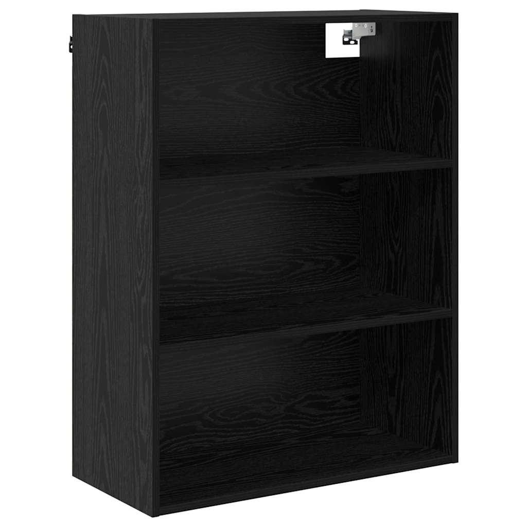 Haut Armoire Montage mural 2 pcs Chêne noir 69,5 x 34 x 180 cm - XIOS