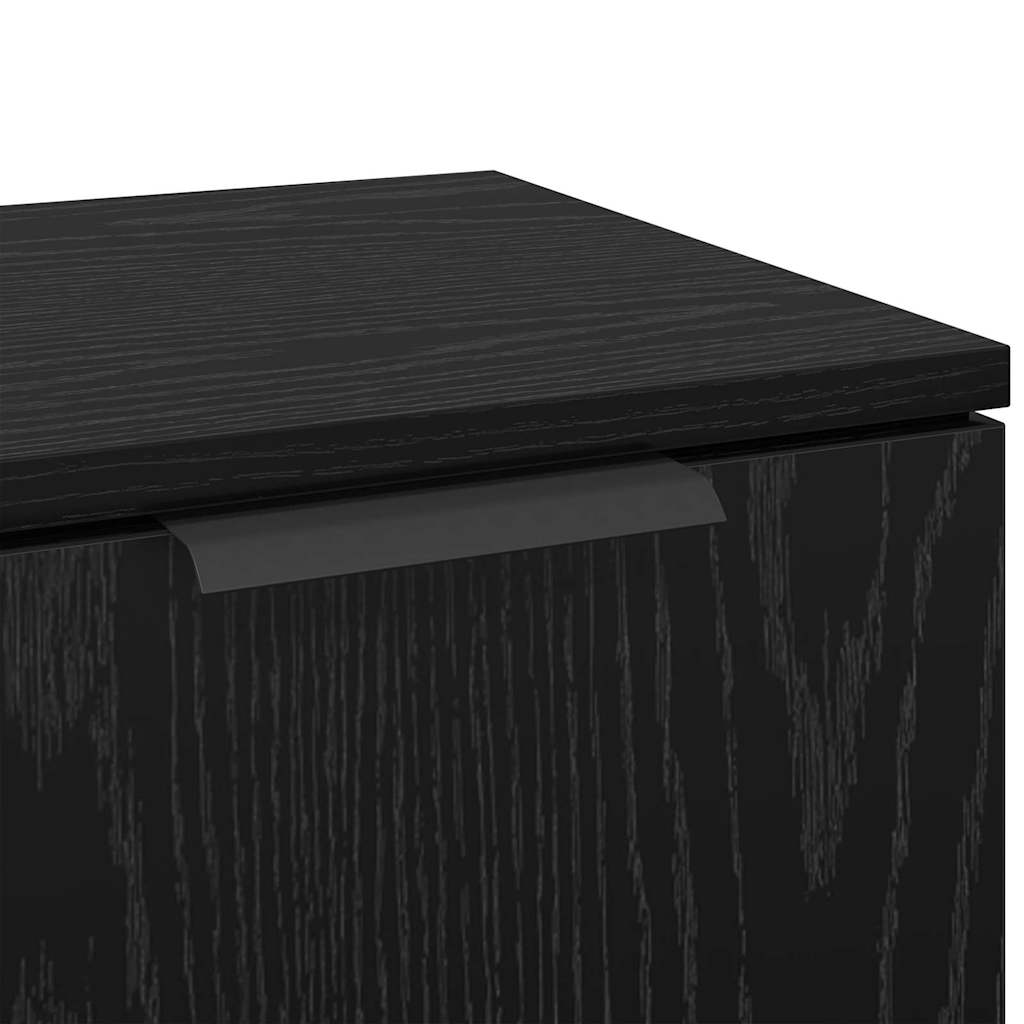 Buffet avec tiroir 3 pcs Chêne noir Bois d'ingénierie - XIOS
