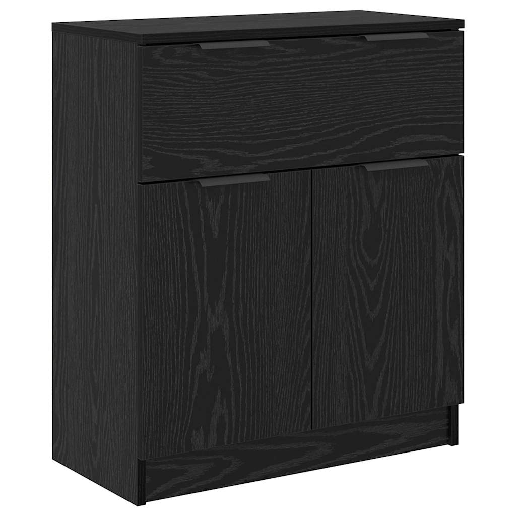 Buffet avec tiroir 3 pcs Chêne noir Bois d'ingénierie - XIOS