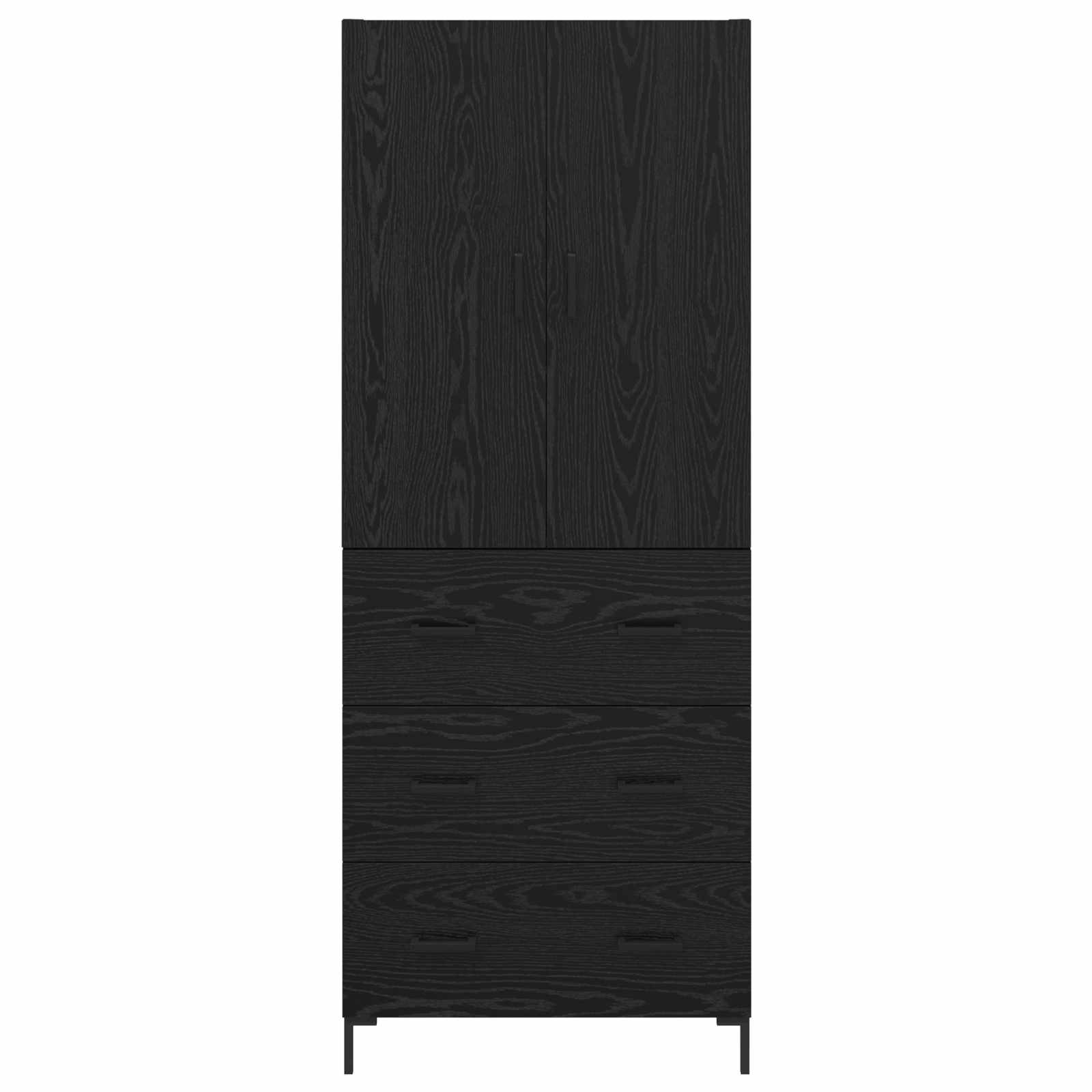 Haut Armoire Chêne noir 69,5 x 34 x 180 cm Bois d'ingénierie - XIOS