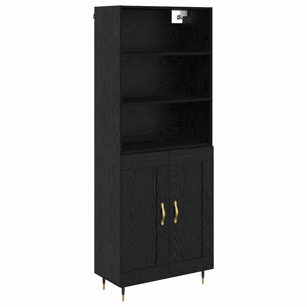 Haut Armoire Chêne noir 69,5 x 34 x 180 cm Bois d'ingénierie - XIOS