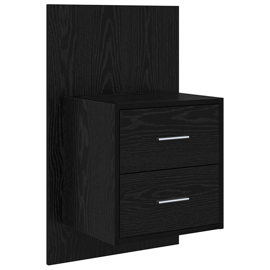 Tête de lit avec armoire 3 pcs Chêne noir Bois d'ingénierie - XIOS