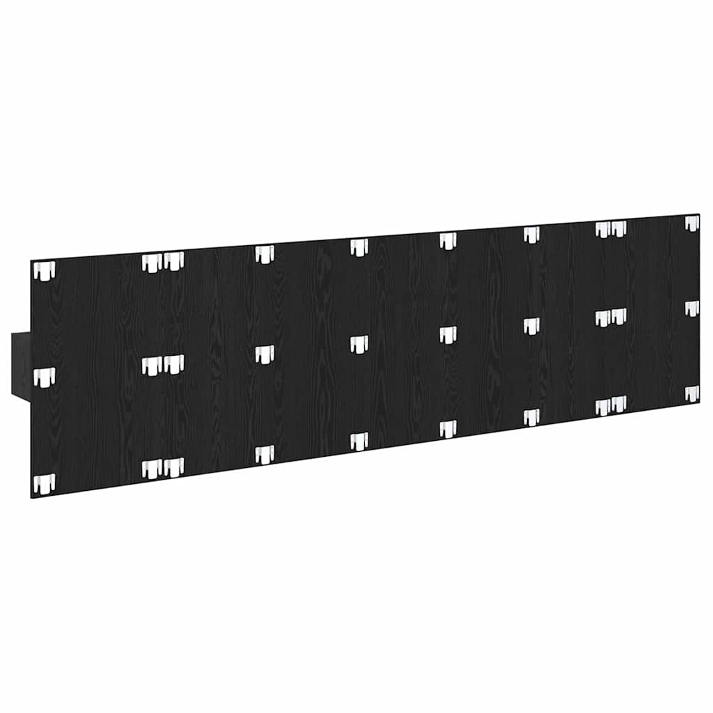 Tête de lit avec armoire 3 pcs Chêne noir Bois d'ingénierie - XIOS