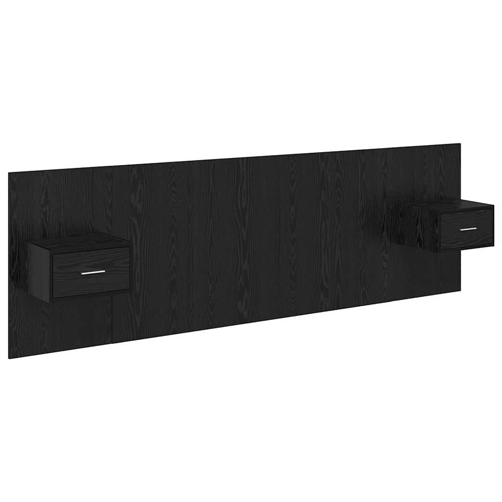 Tête de lit avec armoires 3 pcs Chêne noir Bois d'ingénierie - XIOS