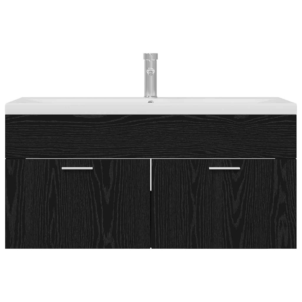 Armoire de salle de bain Chêne noir 100 x 38,5 x 46 cm