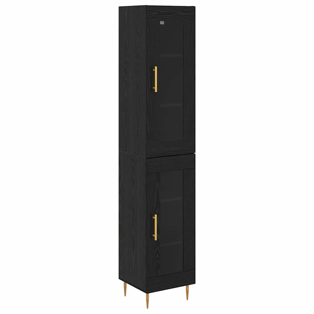 Haut Armoire Chêne noir 34,5 x 34 x 180 cm Bois d'ingénierie - XIOS