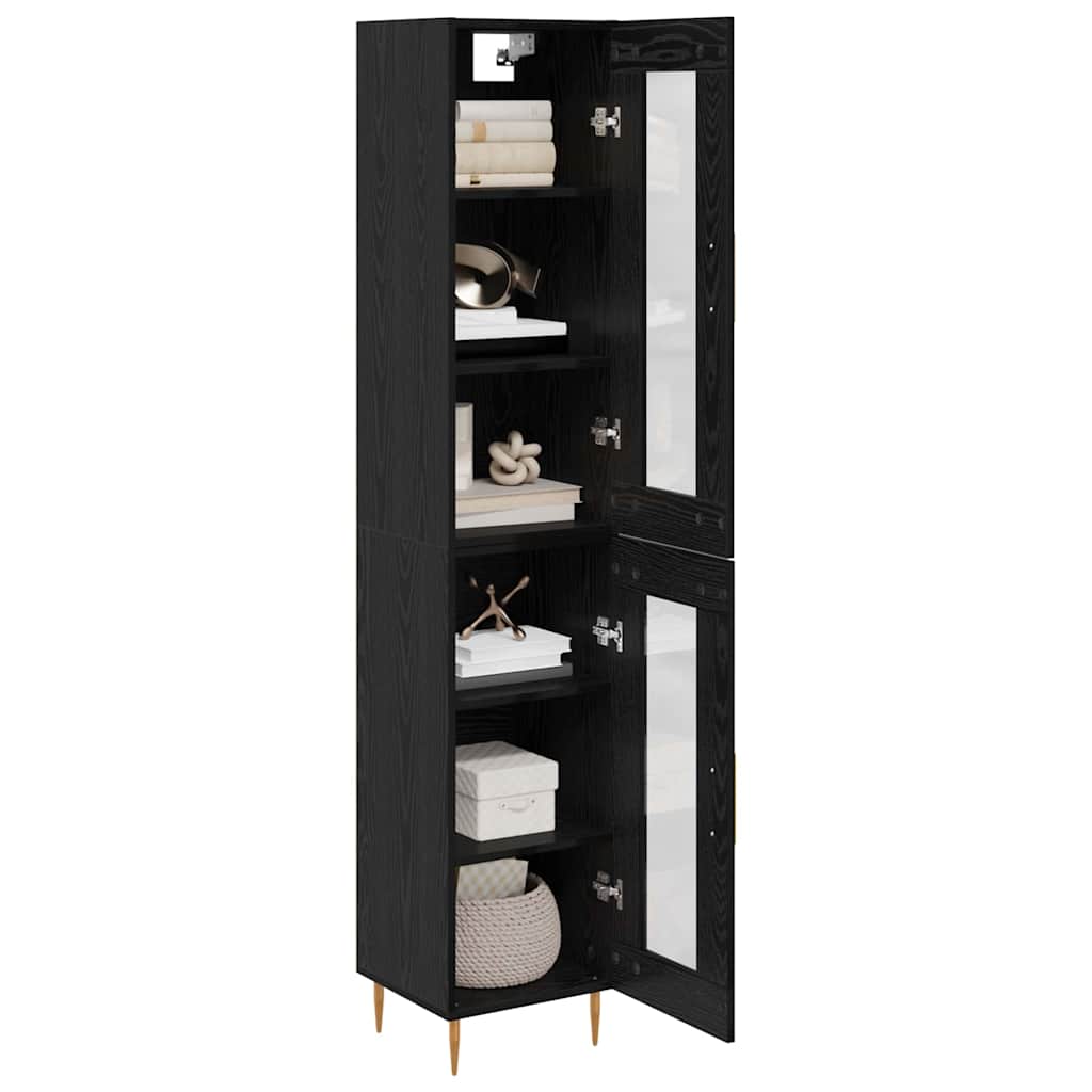 Haut Armoire Chêne noir 34,5 x 34 x 180 cm Bois d'ingénierie - XIOS