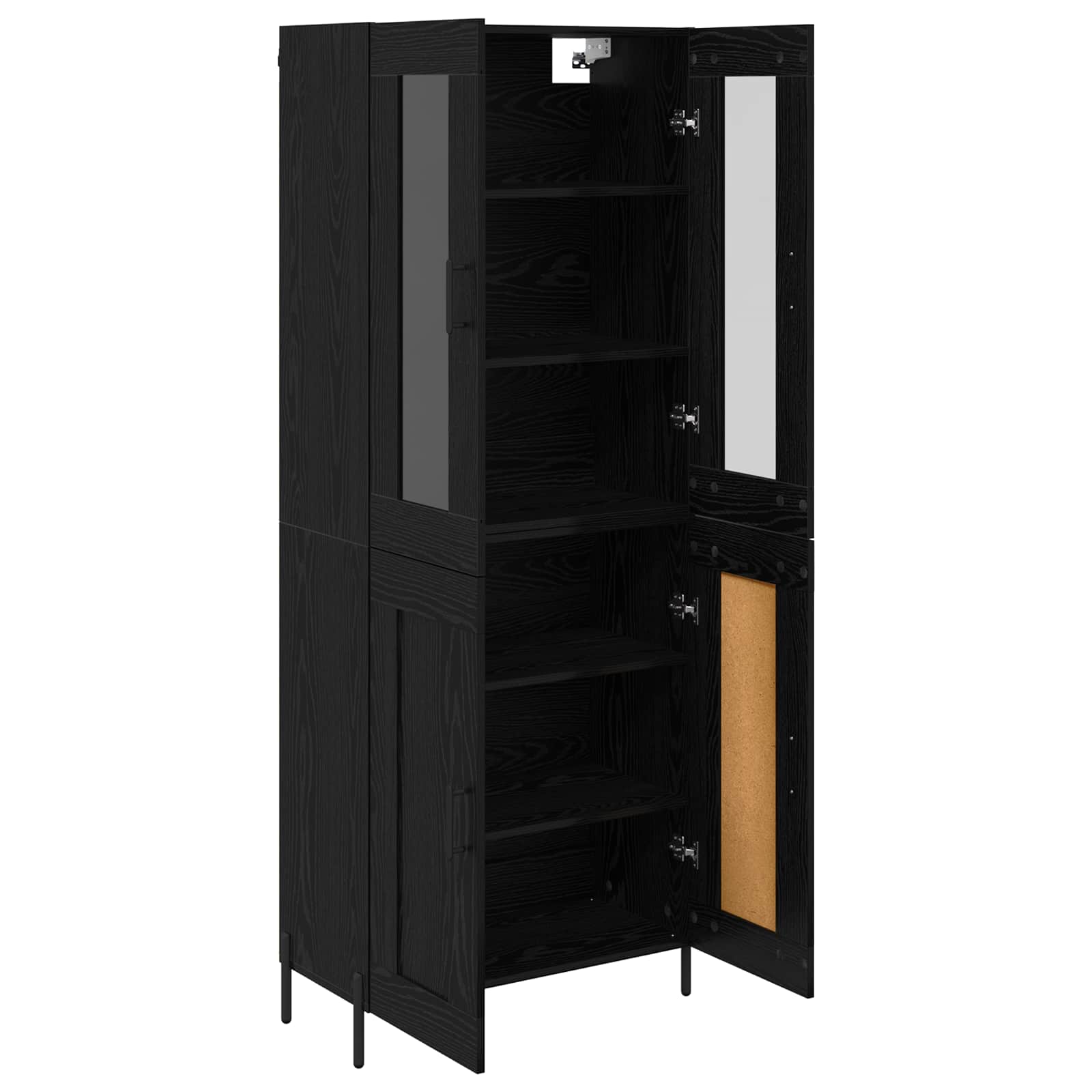 Haut Armoire Chêne noir 69,5 x 34 x 180 cm Bois d'ingénierie - XIOS