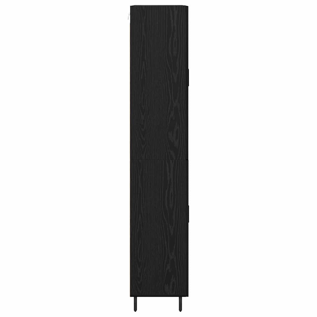 Haut Armoire 2 pc Chêne noir 69,5 x 34 x 180 cm - XIOS