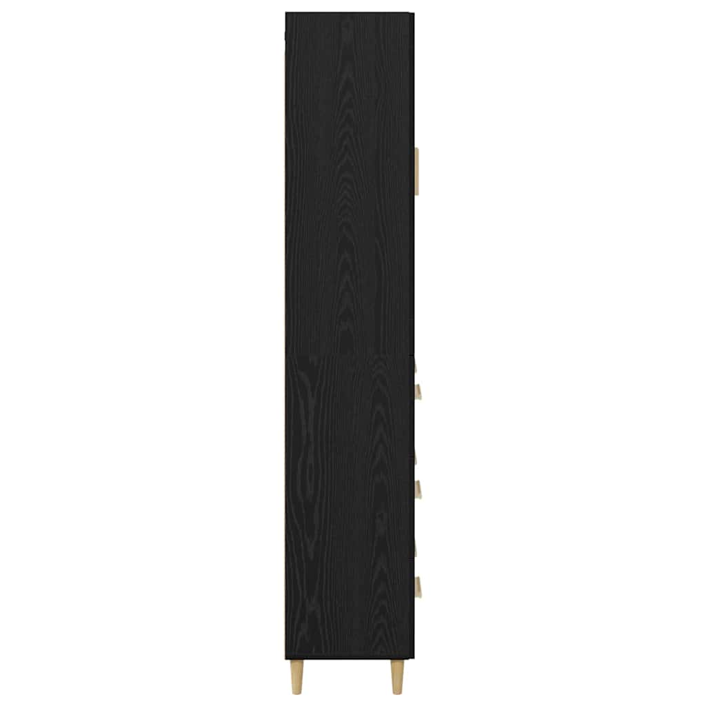 Haut Armoire avec tiroir Chêne noir 69,5 x 34 x 180 cm - XIOS