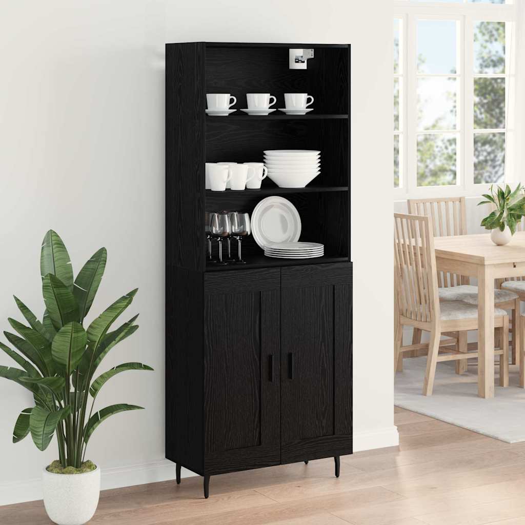 Haut Armoire Chêne noir 69,5 x 34 x 180 cm - XIOS