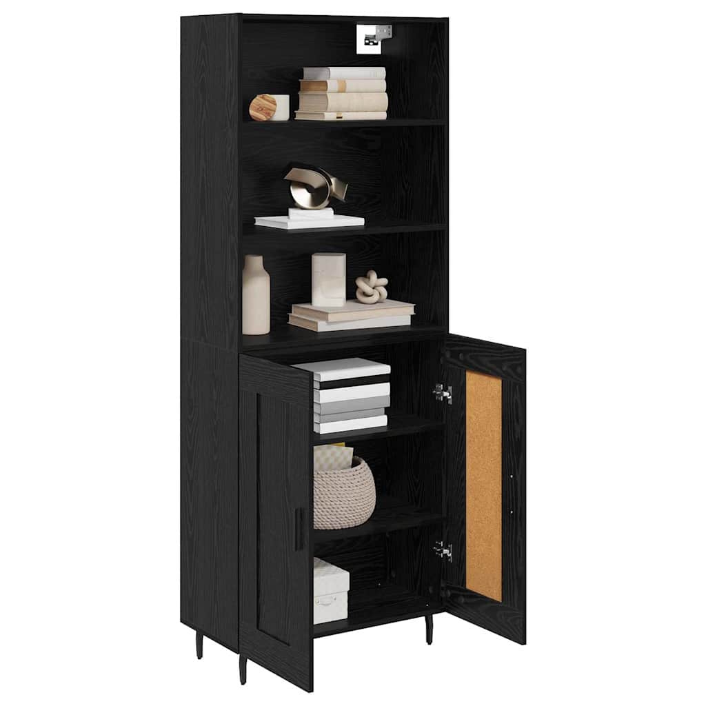 Haut Armoire Chêne noir 69,5 x 34 x 180 cm - XIOS