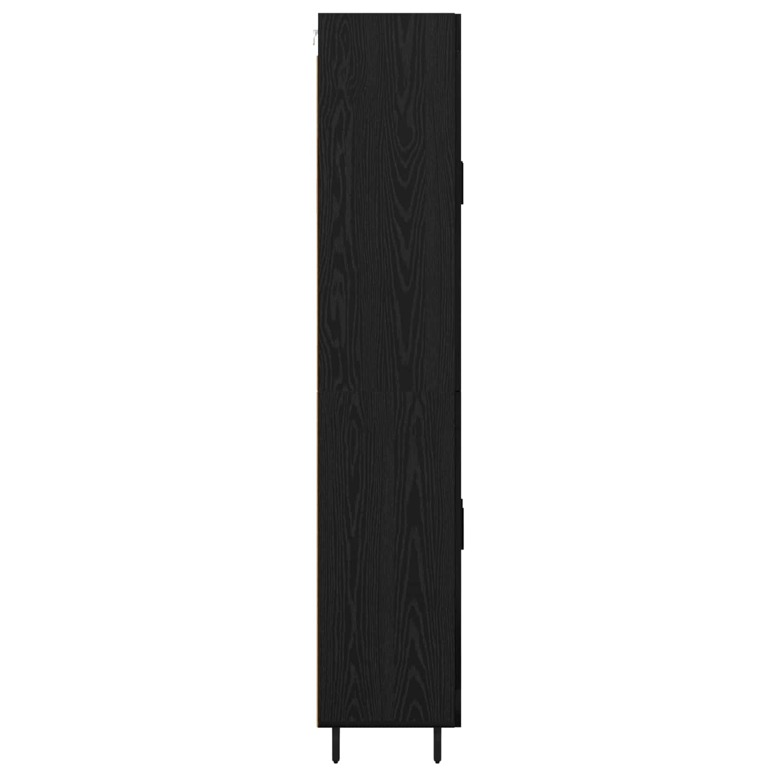 Haut Armoire 2 pc Chêne noir 69,5 x 34 x 180 cm