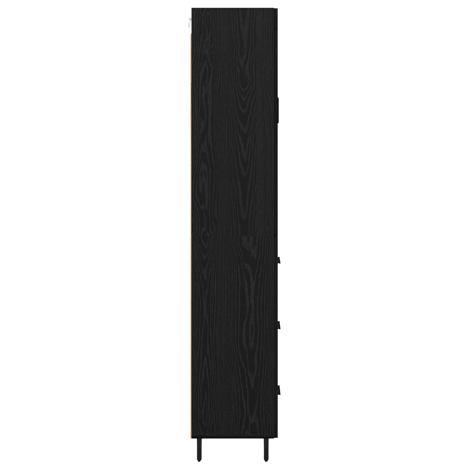 Haut Armoire 2 pc Chêne noir 69,5 x 34 x 180 cm