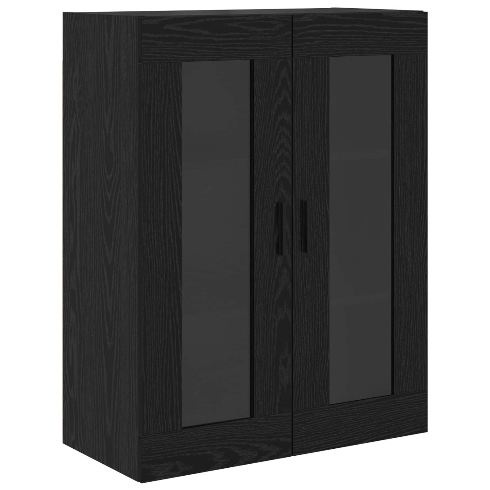 Haut Armoire 2 pc Chêne noir 69,5 x 34 x 180 cm
