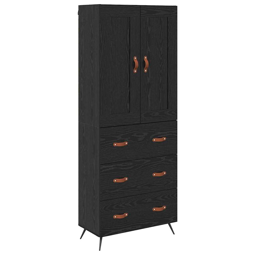 Haut Armoire Chêne noir 69,5 x 34 x 180 cm Bois d'ingénierie - XIOS