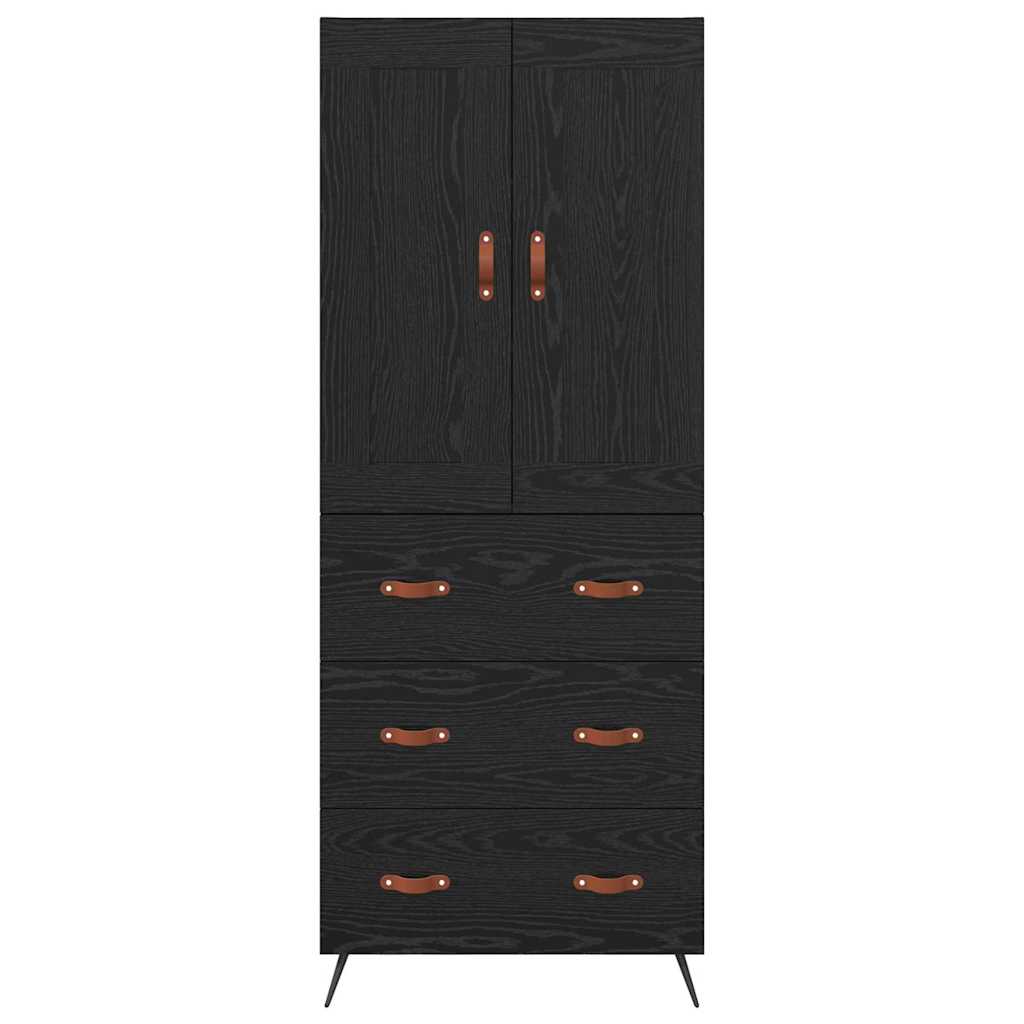 Haut Armoire Chêne noir 69,5 x 34 x 180 cm Bois d'ingénierie - XIOS