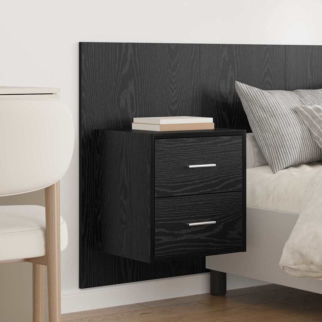Tête de lit avec armoires 3 pcs Chêne noir Bois d'ingénierie - XIOS