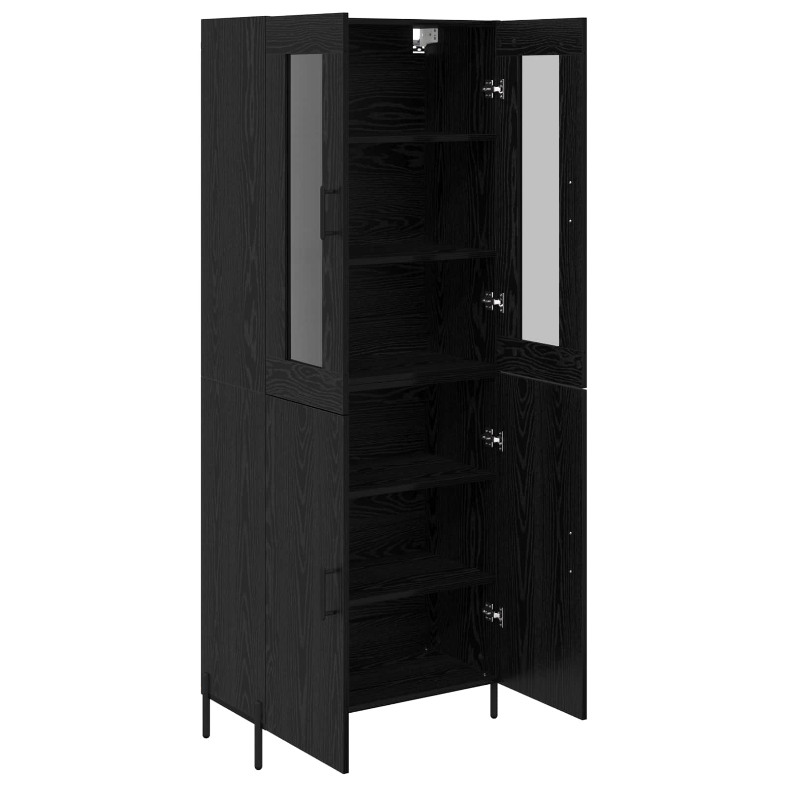 Haut Armoire Chêne noir 69,5 x 34 x 180 cm Bois d'ingénierie - XIOS