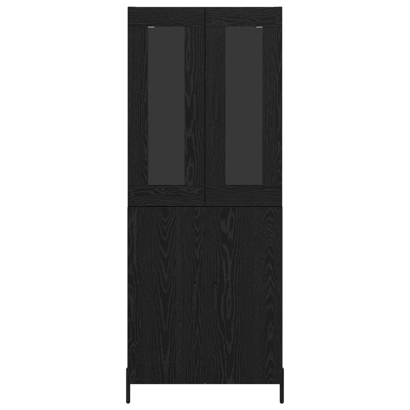 Haut Armoire Chêne noir 69,5 x 34 x 180 cm Bois d'ingénierie - XIOS