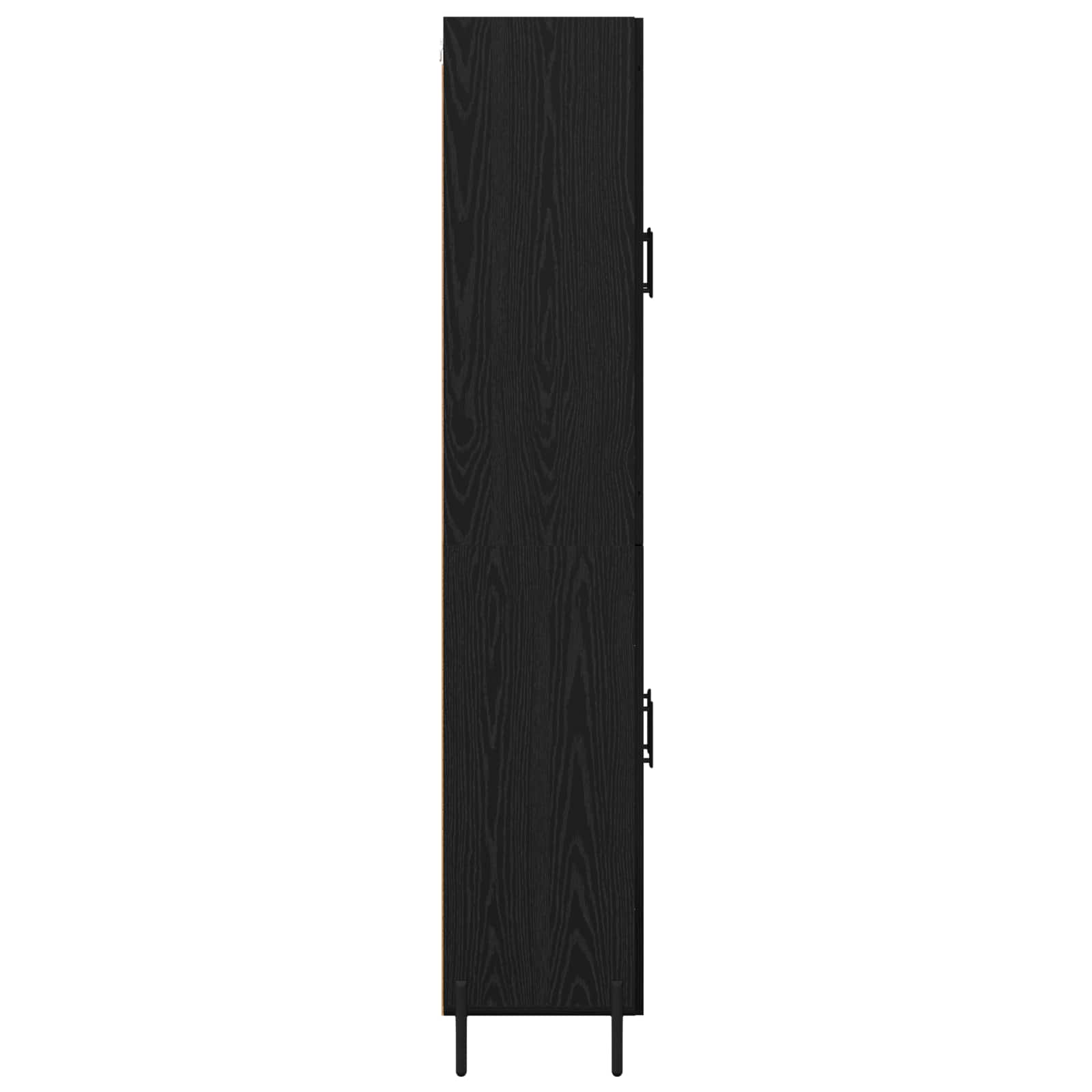 Haut Armoire Chêne noir 69,5 x 34 x 180 cm Bois d'ingénierie - XIOS