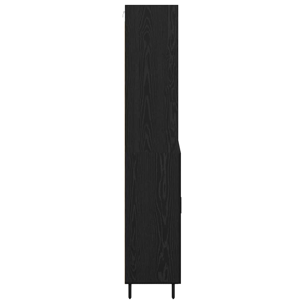 Haut Armoire avec tiroir Chêne noir 69,5 x 34 x 180 cm - XIOS