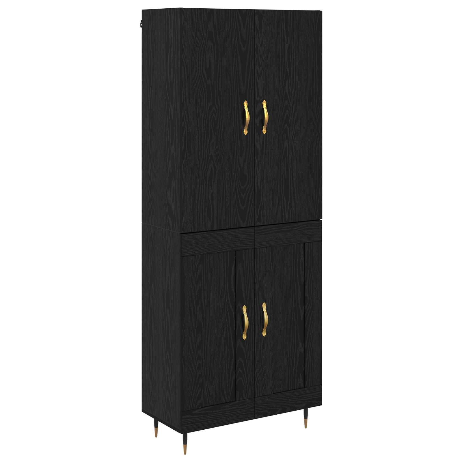 Haut Armoire Chêne noir 69,5 x 34 x 180 cm Bois d'ingénierie - XIOS